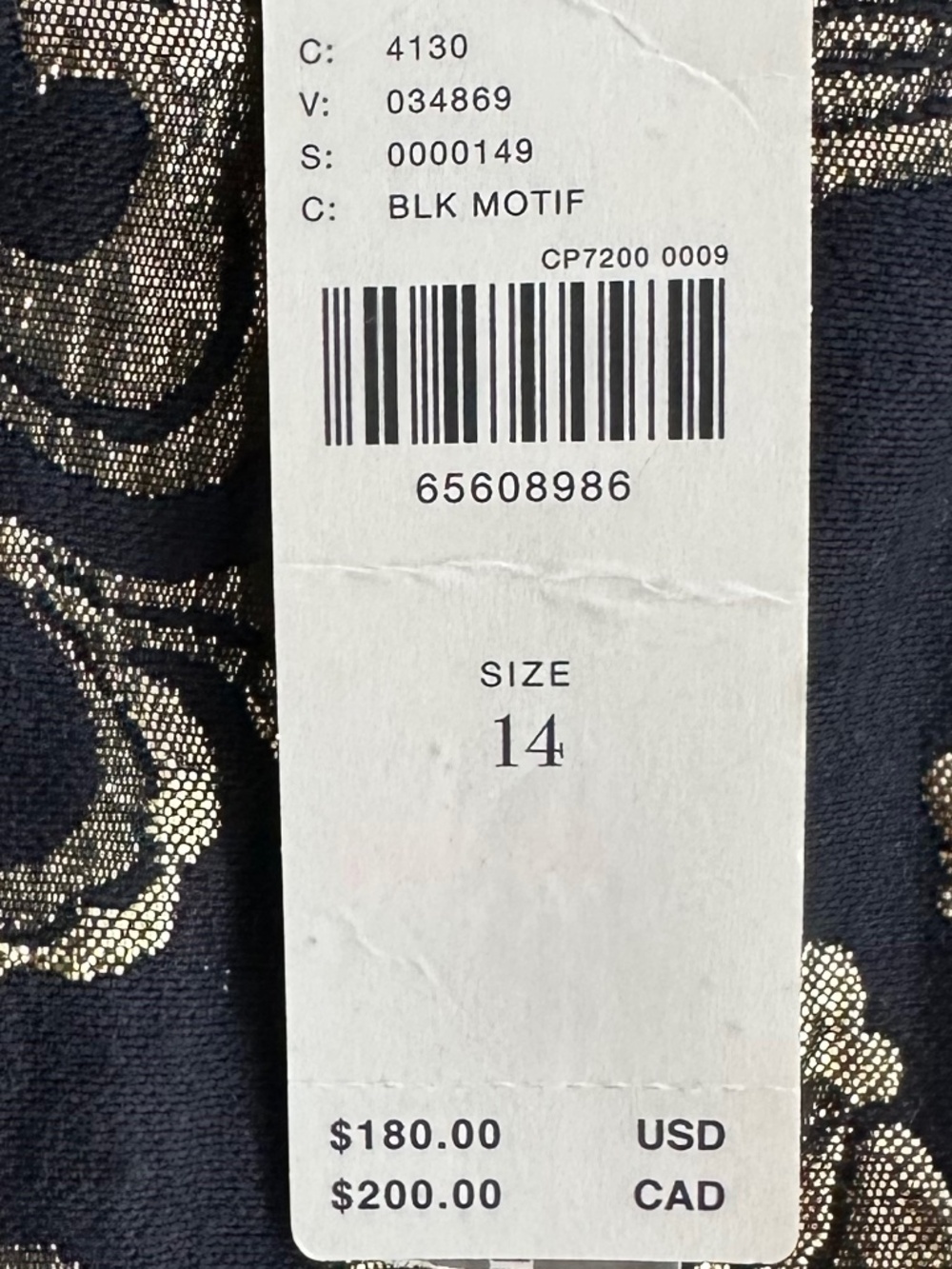 Maeve by Anthropologie Slim Jacquard Mini Dress Black/Gold 14 Metallic Floral - Picture 10 of 16